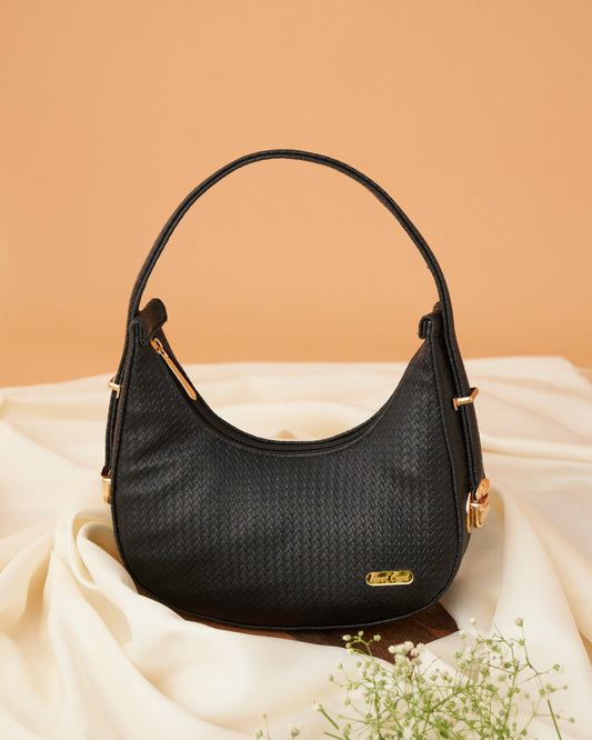 NestCord Luxe Crescent Bag – Black Liner