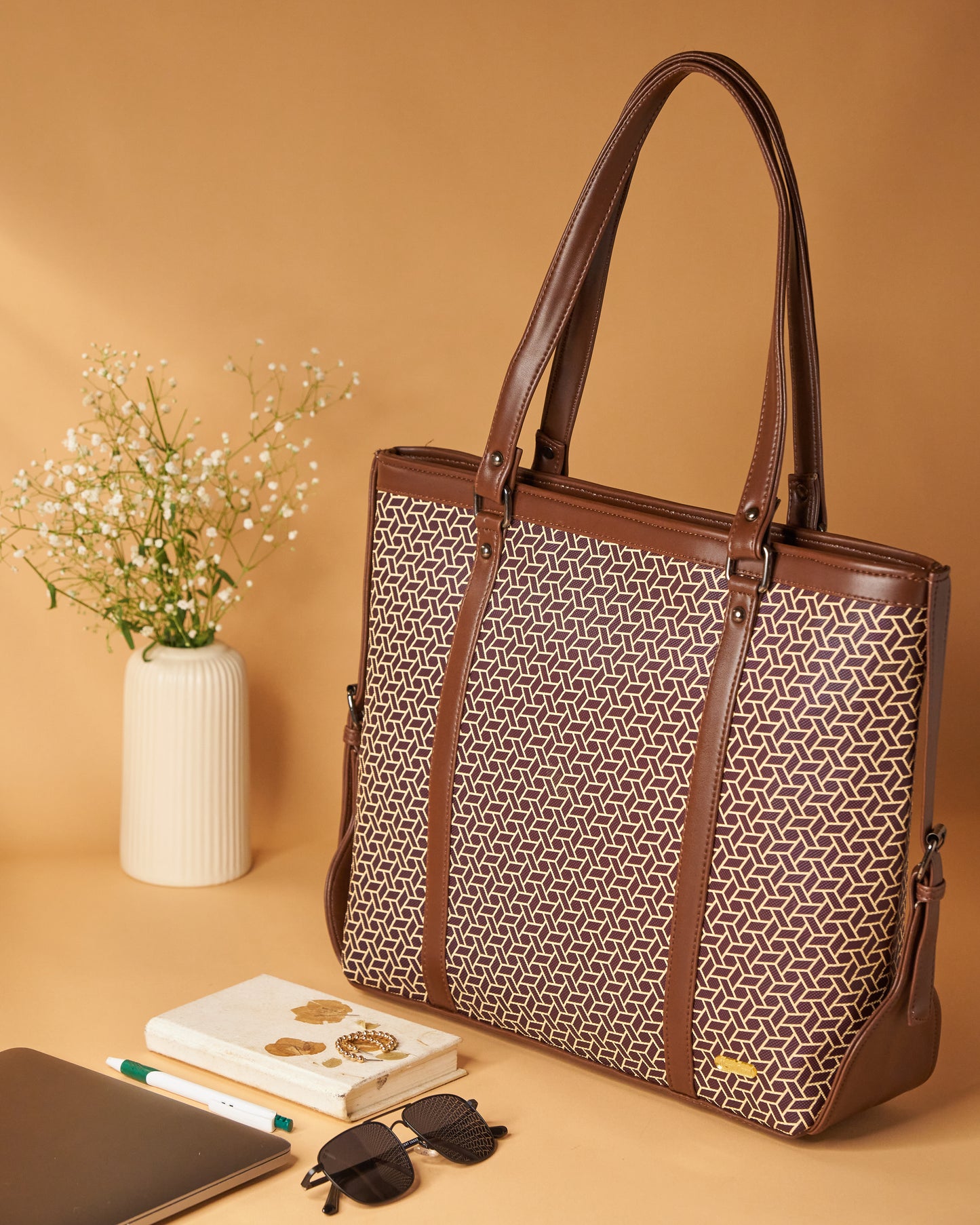 NestCord Luxe Tote Bag - Brown