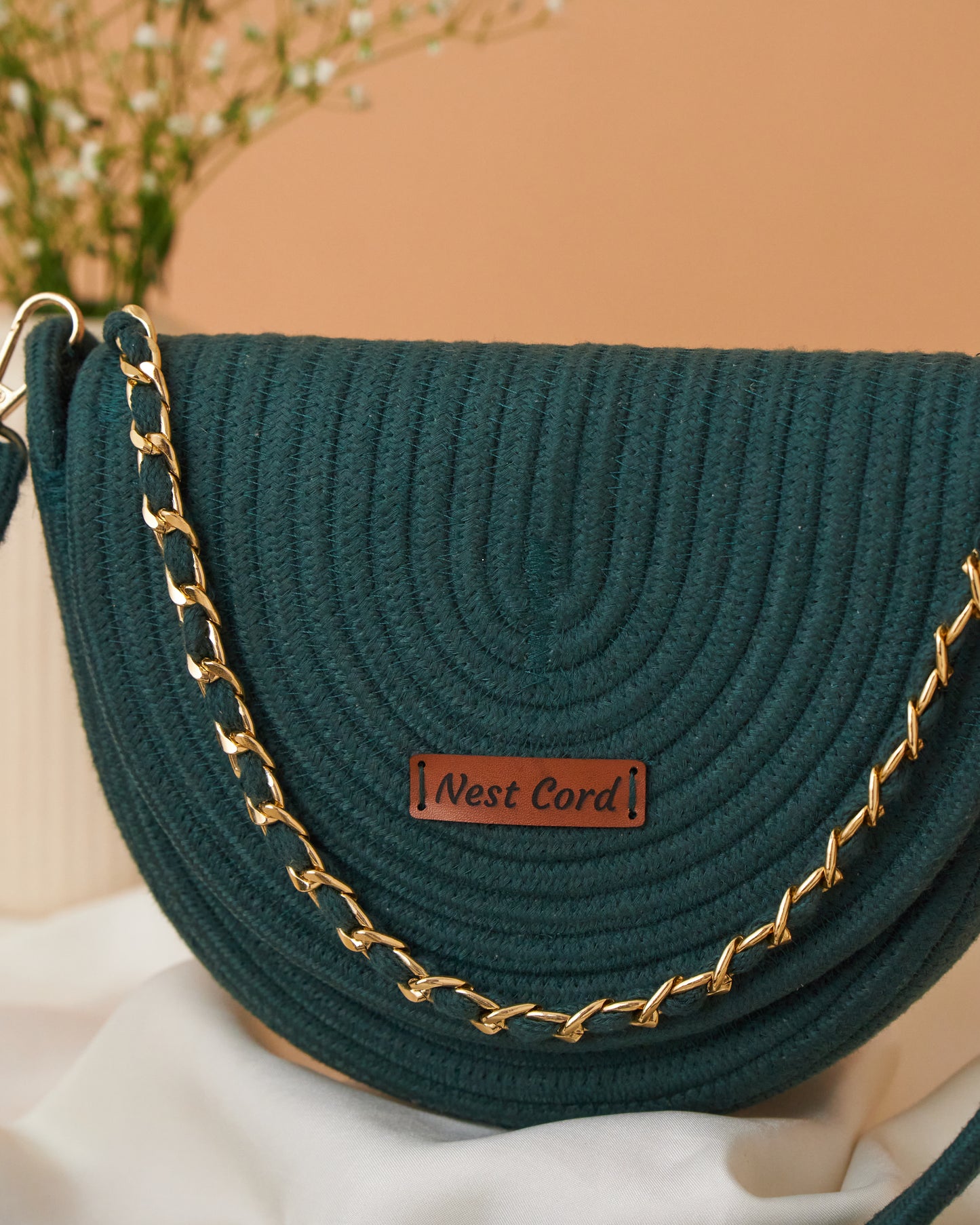 Half Moon Crossbody Sling - Olive Green