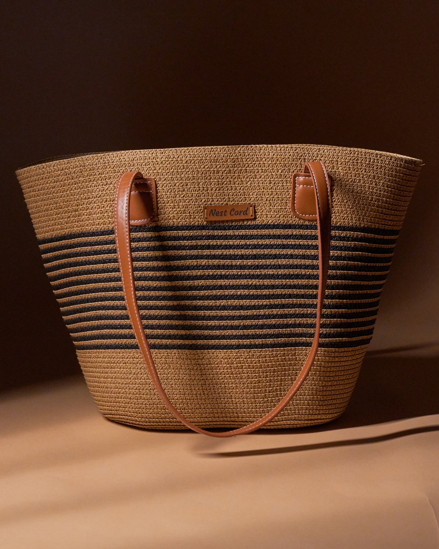 NestCord Palm Luxe Tote Bag - Espresso