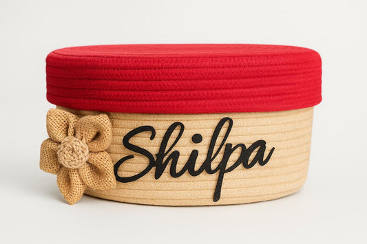 Personalised Name Storage Basket | Custom Gift Box