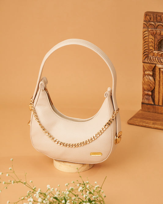 NestCord Luxe Crescent Bags - Ivory