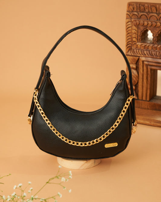 NestCord Luxe Crescent Bags - Black