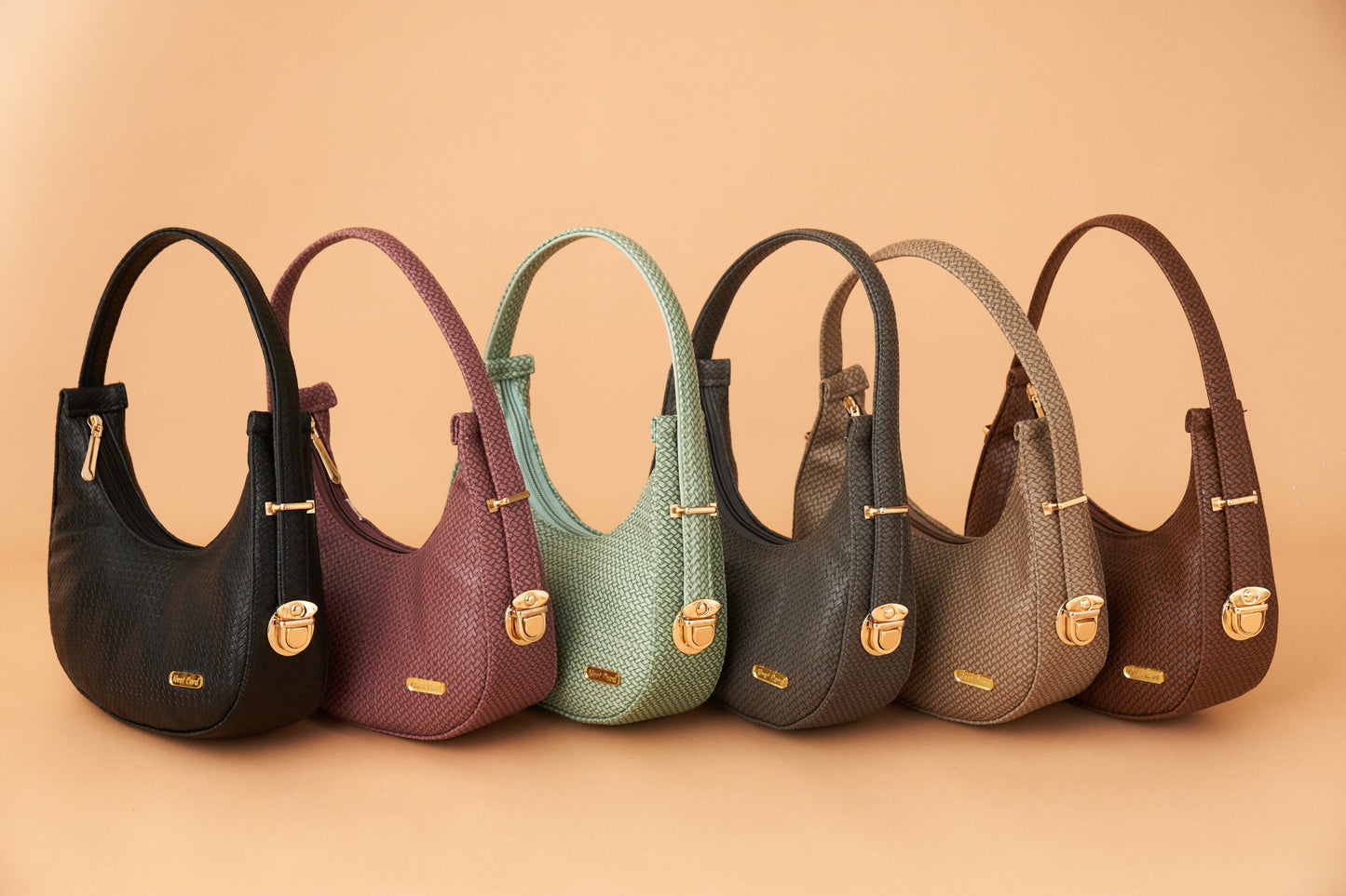 NestCord Luxe Crescent Bags -Rusty Pink