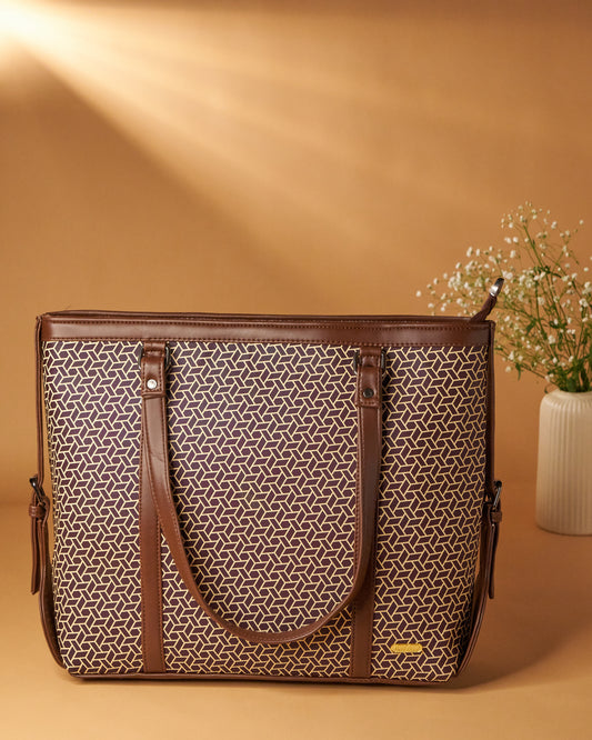 NestCord Luxe Tote Bag - Brown