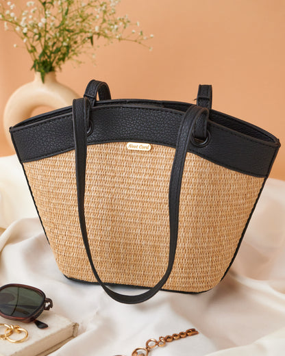 NestCord Boho Bucket Bag - Black