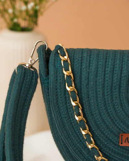 Half Moon Crossbody Sling - Olive Green