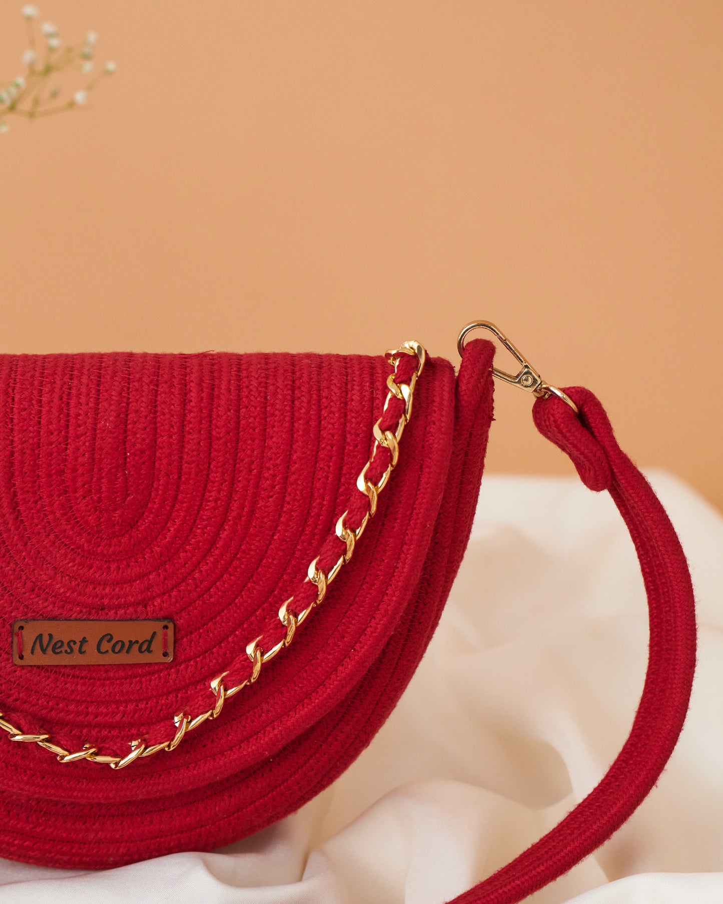 Half Moon Crossbody Sling - Red