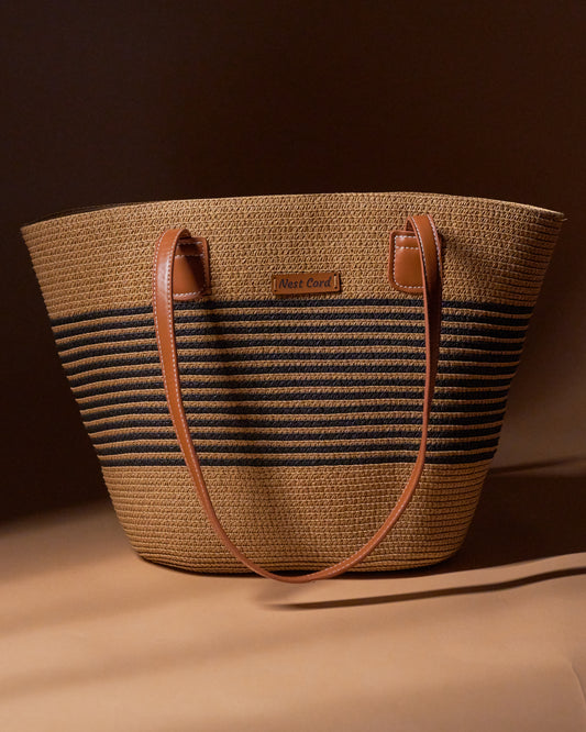 NestCord Palm Luxe Tote Bag - Espresso