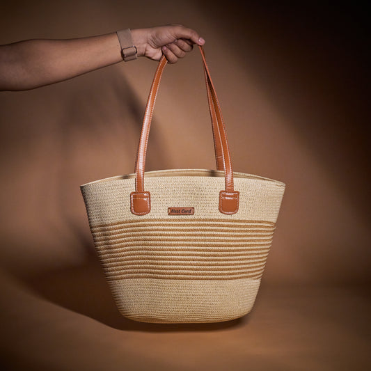 NestCord Palm Luxe Tote Bag - Ivory