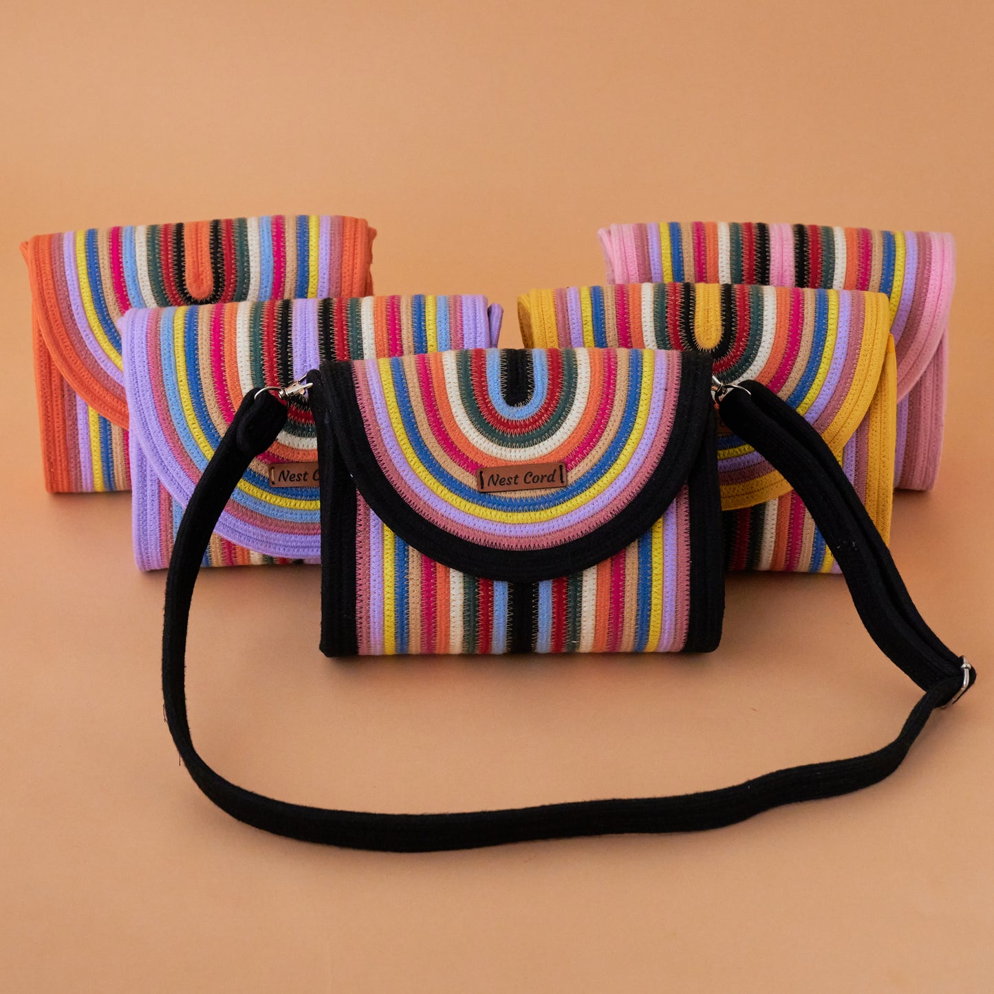 Vibrant Square Sling Bag