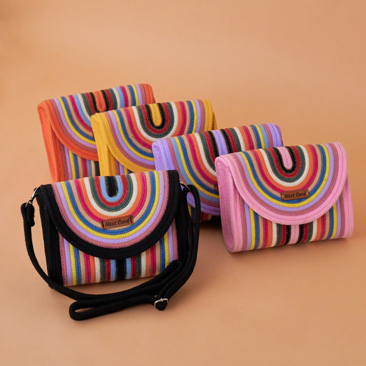 Vibrant Square Sling Bag