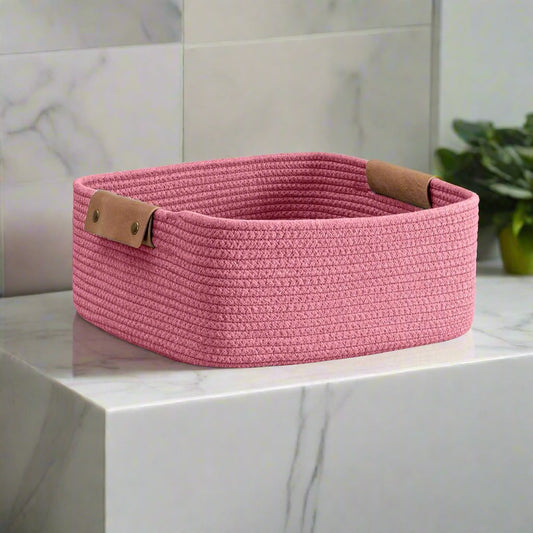 Organizer Box Jute Basket Handwoven